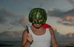 Watermelon head guy